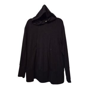 Kindred Bravely Bamboo Maternity Hoodie Womens MED Black Nursing Pullover Soft